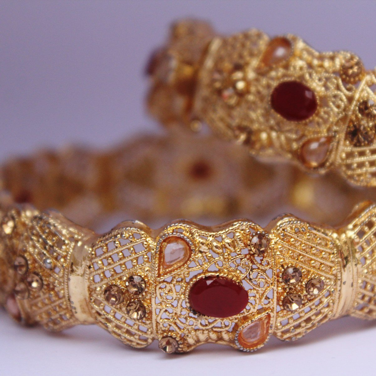 Gold and diamond cuff bracelet